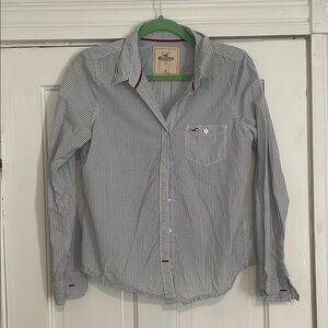 Hollister Blue Casual Button Down Shirt